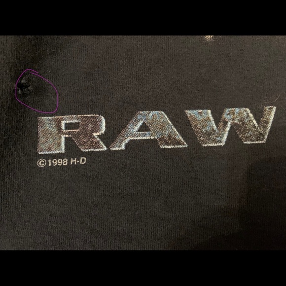 Vintage 1998 Harley Davidson Raw Power/ Malaga, Spain T-shirt Sz. XL - Picture 3 of 5